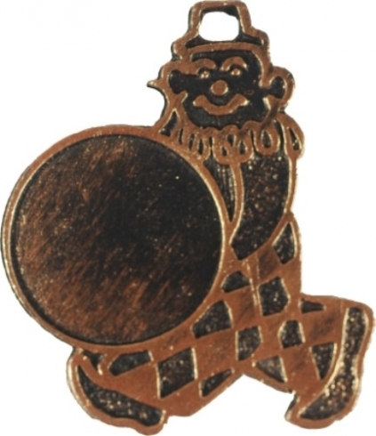MTL248 Carnavalmedaille goud Hoog 5,5 cm